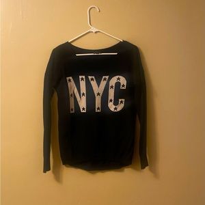 4/$20 Express NYC black sweater